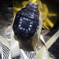 Luxury Black Australian Lab ice Unisex Resizable Piece