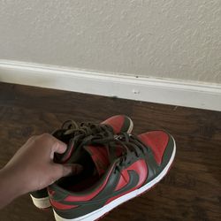 Red And Green Dunks