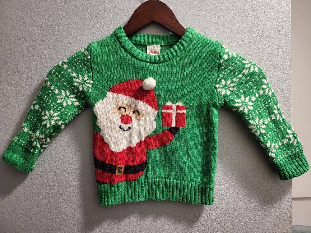 Chritmas Santa Claus Sweater Size 2t