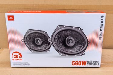 JBL Stage3 Series 868F Car Speakers 6x8" 2-Way Coaxial Speaker System 560 Watts 🚨 Payment Options Available 🚨