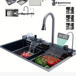 This Kitchen Sink and faucet has it all!