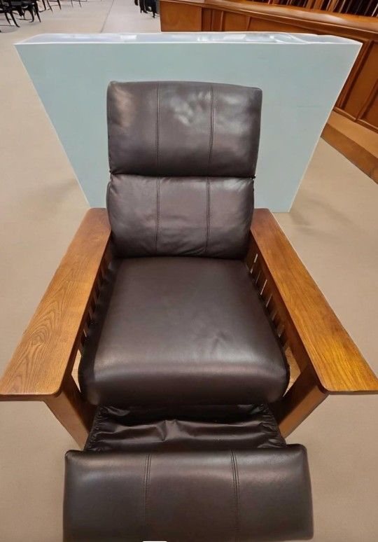 Harrison Leather Pushback Recliner, Created for Macy's