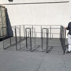 (Brand New) $250 Large 10x10 FT Heavy Duty 48” Tall 16-Panel Pet Playpen Dog Crate Kennel Exercise Cage Fence 