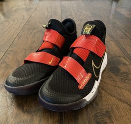 Red & black - Nike Flight Zoom Mid top Youth/kids