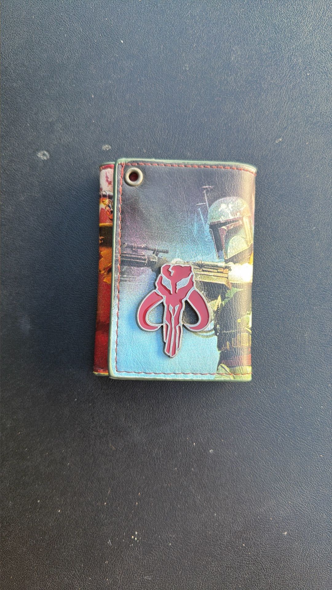 Star War Boba Fett Badge Chain Wallet