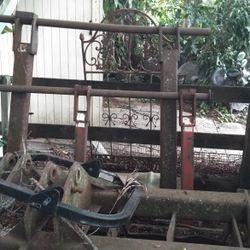 6 sets of backhoe and loader forks