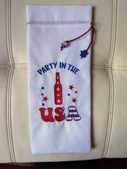 White, Red And Blue "Party in the USA" Bottle Holder