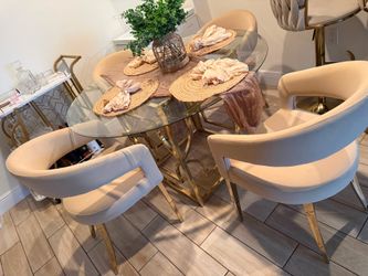 Dining table with chairs