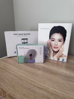 New Facial Machines Set: Light Therapy Mask, Fruit Mask Machine, Bian Stone Instrument