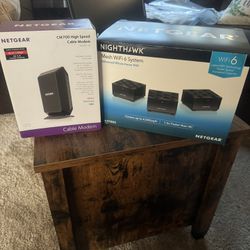 NETGEAR Cable modem, and mesh Wi-Fi 6 system
