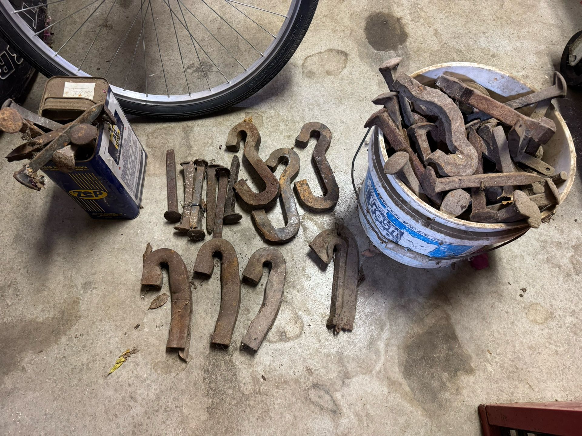 Railroad Spikes And Parts