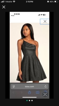 A Line Mini Black Dress Lulus 