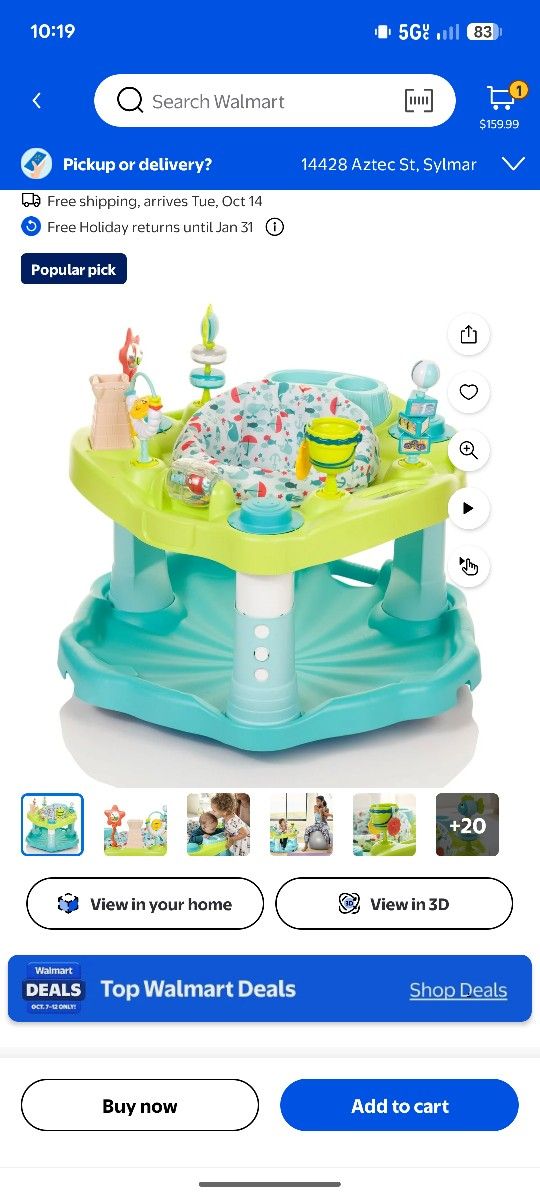 ExerSaucer Seaside Splash Activity Center