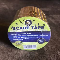 Scare Tape -Gold Reflective Holographic 2” X 350 ft.