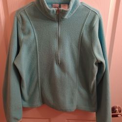 Soft XL Teal Fleece Sweatshirt 