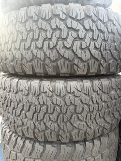 2 used tires 325/65r18 bfgoodrich ko2 💵free installation and balance ‼️👌