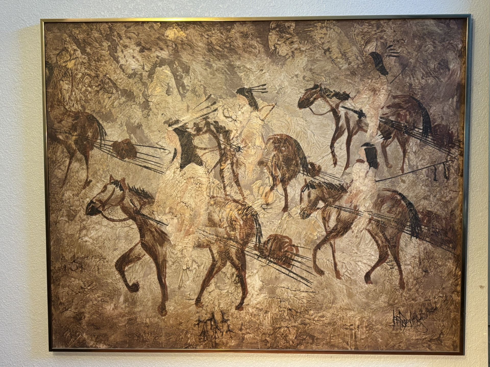 Original Lee Reynold - Indian and Horses