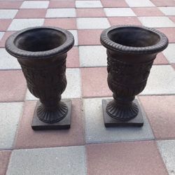 New Small Flower Pots Made Out Of Cement Perfect Gift 