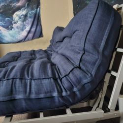 Full Size Futon: 8" Matress+Frame $80
