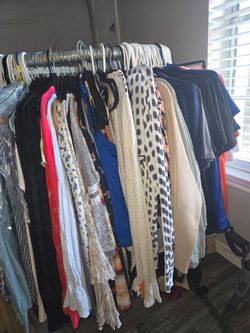 Clothes diferent colors and brands