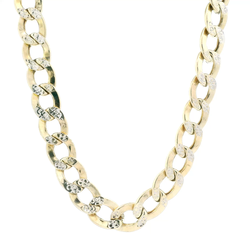 10K Yellow Gold 26.5" Diamond Cut Curb Chain