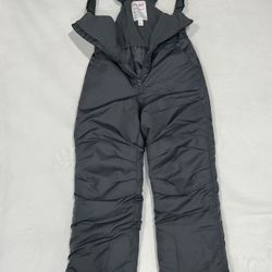 NEW Kids Sz 6/7 Gray Bib Overall Snow Pants Cat And Jack