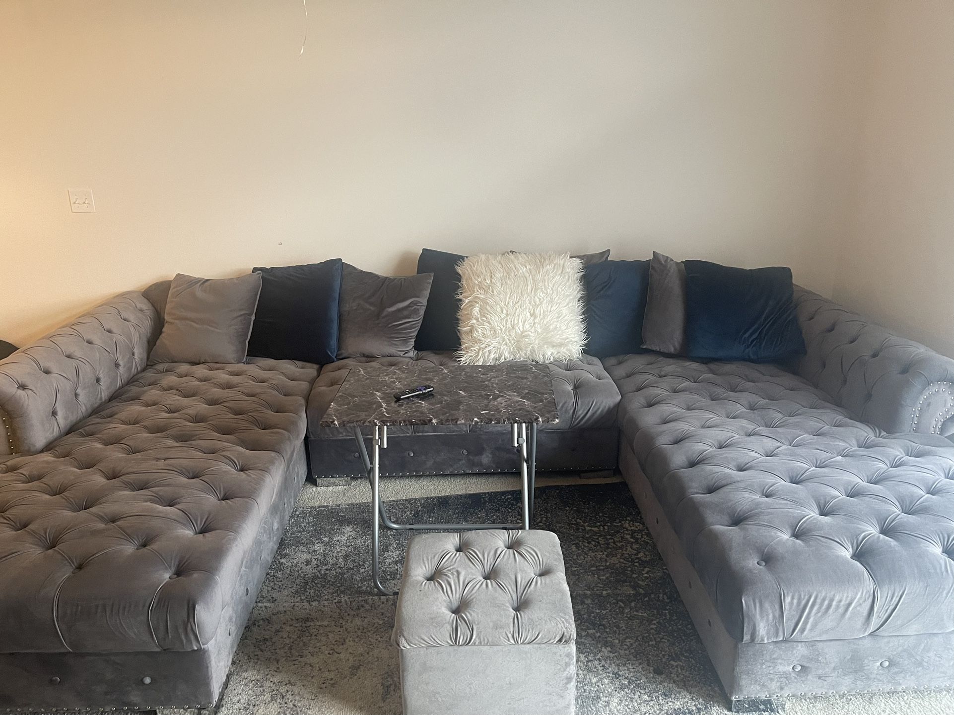 Slightly Used Luxury Couch With Pillows Included