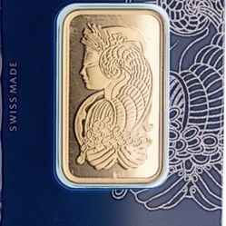 Pamp Sussie 1oz Gold Bar 99.9 % Pure Gold 