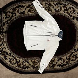 Zero Restriction White Full Zip Windbreaker (XL)