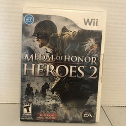 Medal of Honor Heroes 2 Nintendo Wii Shooter Video Game CIB
