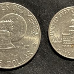 Bicentennial Dollar & Half Dollar 