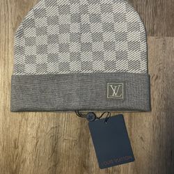 Black & Gray Louis Vuitton Beanie 