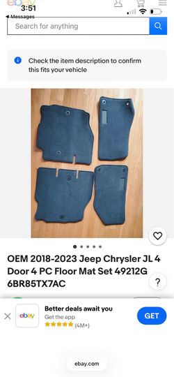 Jeep OEM Floor Mats