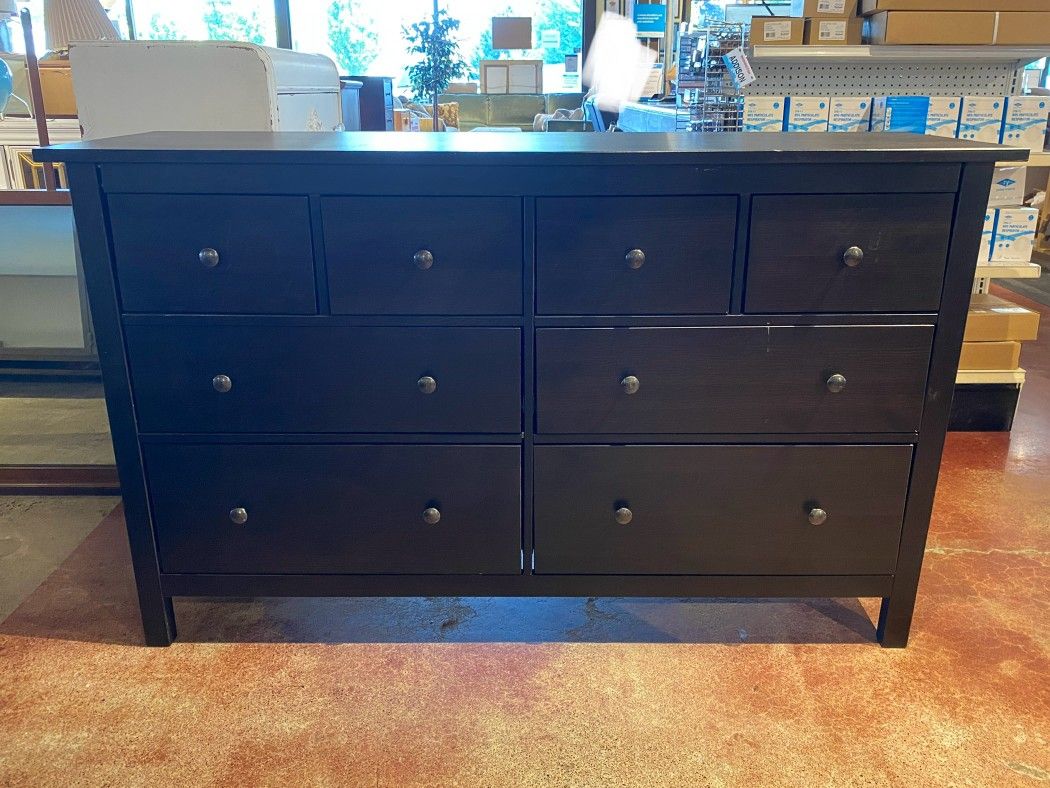 IKEA Hemnes Doublewide Dresser in Black-Brown
