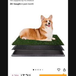 Big Labor Day sale on his weekend $12 great deal and two for $20.  Artificial Grass Puppy Pee Pad for Dogs and Small Pets - 20x25 Reusable 3-Layer Tra
