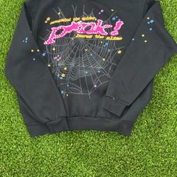 Sp5der P*NK Hoodie Black/Pink