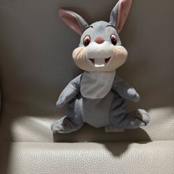Disney Store, Plush Thumper Rabbit Bambi 7” Inch Tall. 
