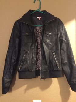Faux leather jacket