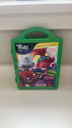 Free Trolls world tour magnetic playset