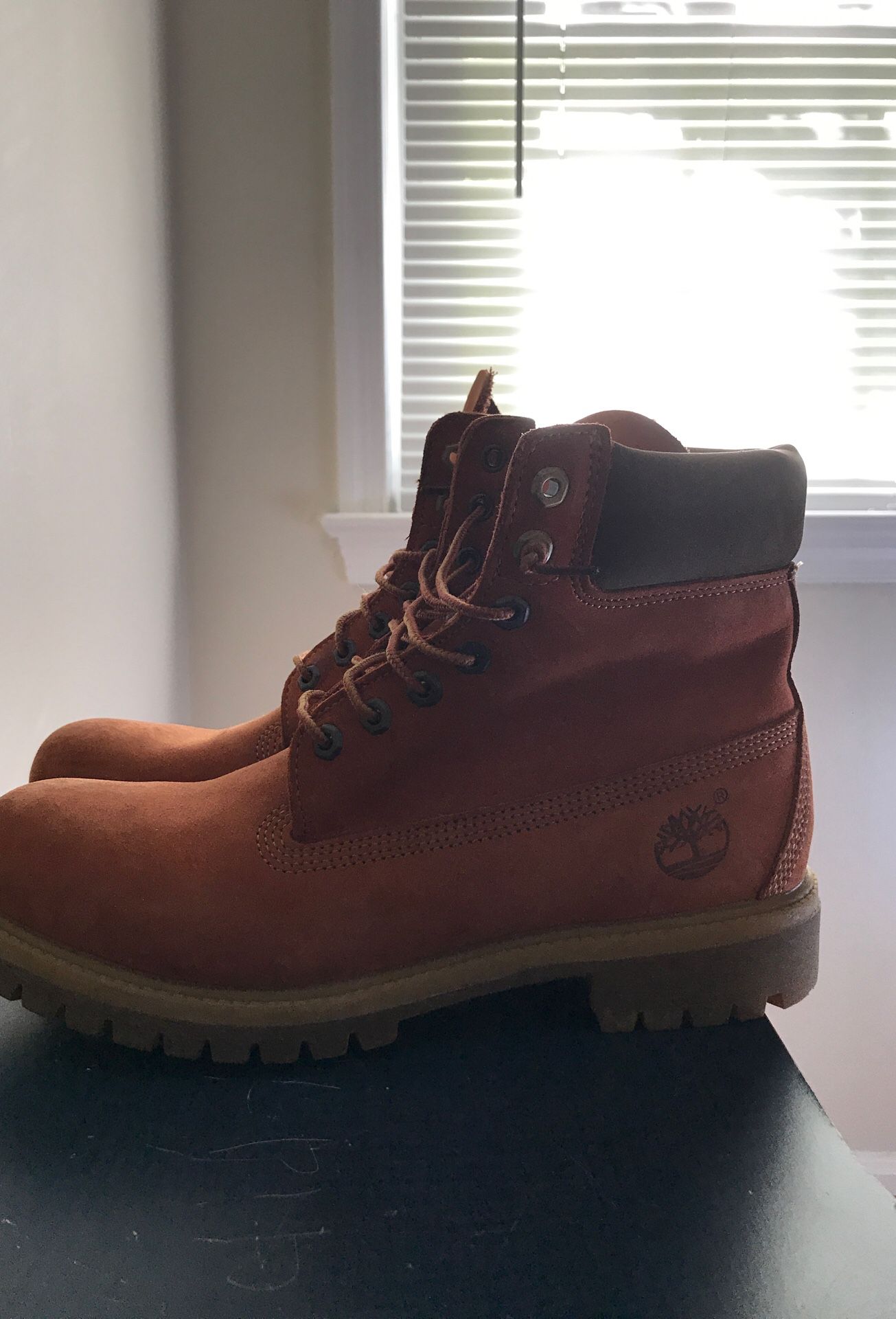Timberlands 6 inch boots VNDS size 10