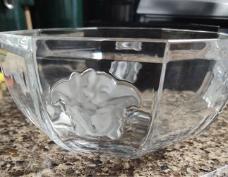 Rosenthal Versace Crystal Glass Bowl with Medusa Design