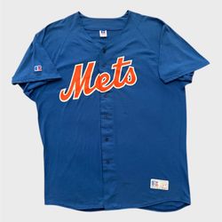 Vintage 90’s New York Mets Russel Athletic Jersey style t shirt Size XXL