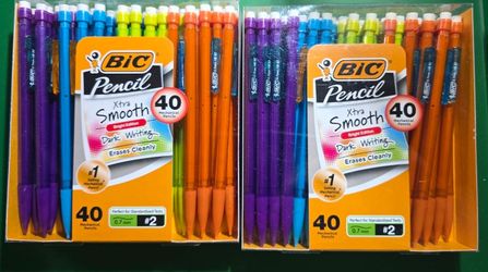 BIC Xtra-Smooth Bright #2 Mechanical Pencils 40-Pack – NEW