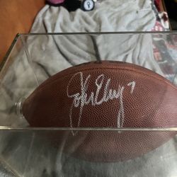Authenticated John Elway Autographed Football