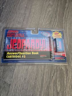 Jeopardy Tiger Electronic Handheld Game Cartridge #3 Book Vintage 1995 New