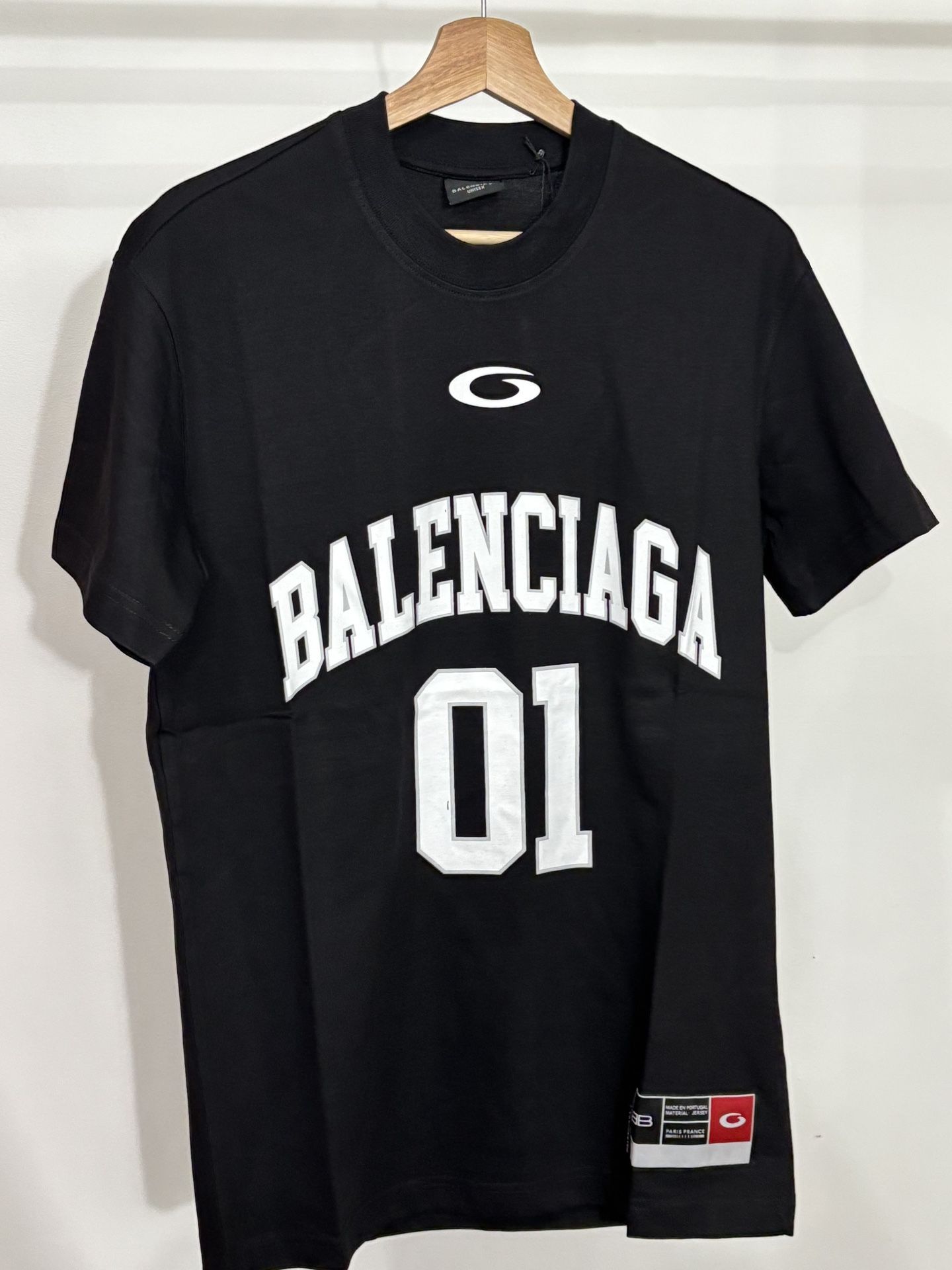 Balenciaga X Paris Black Jersey Size L