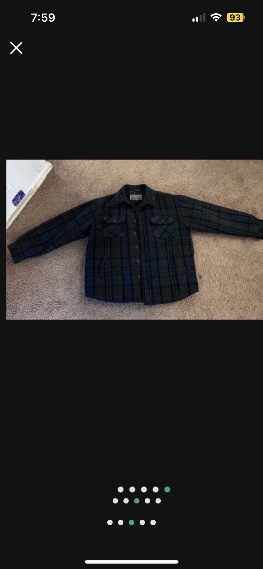 XXL Men’s Wool Coat