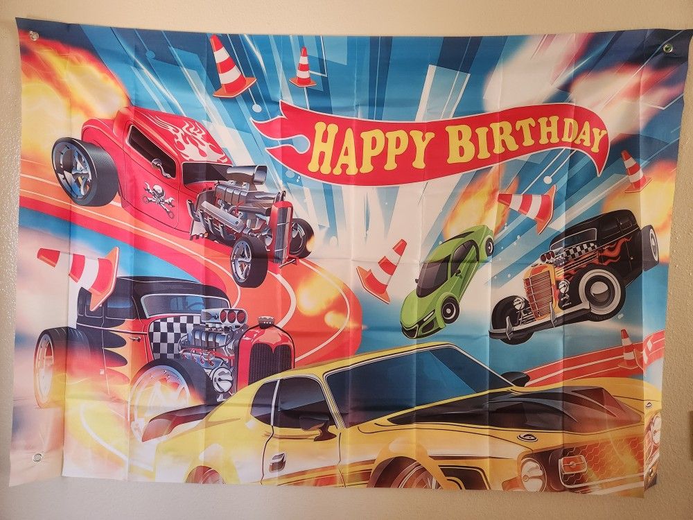 Hot wheels birthday theme $16