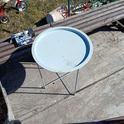 Metal Endtable  Folds  Up