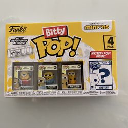 The Minions Funko Pop 4 Pack Mini Brand New Pixar Disney Disneyland 
